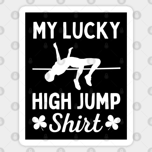 High Jump Funny Magnet by footballomatic